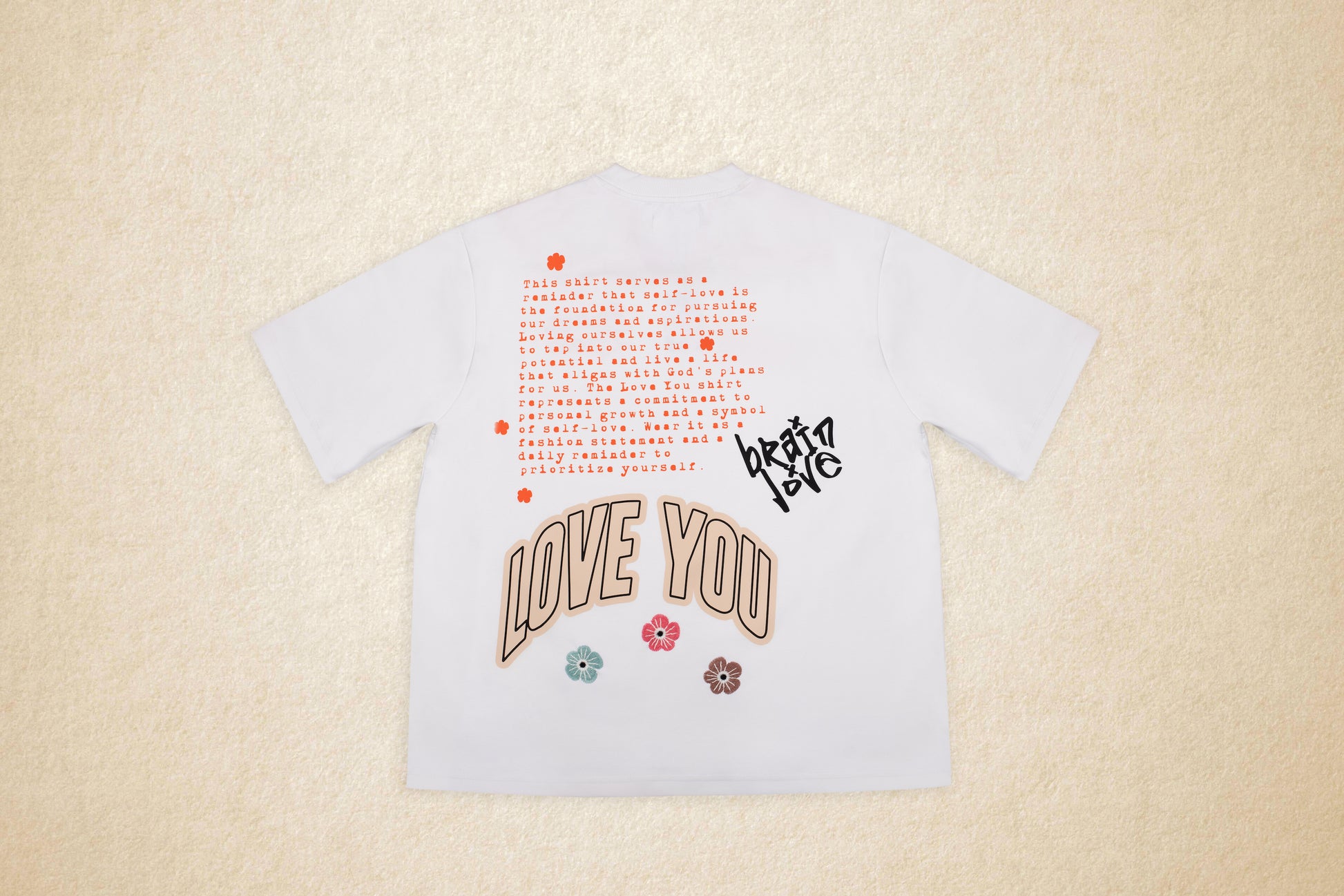 Love You T-Shirt (White) - Brain Love
