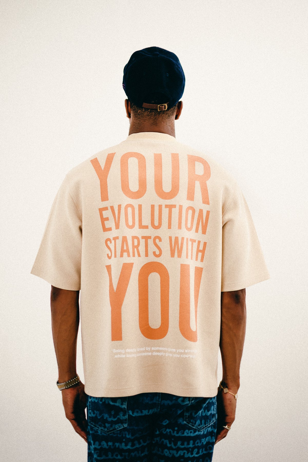 Evolution "Cream" T-Shirt - Brain Love